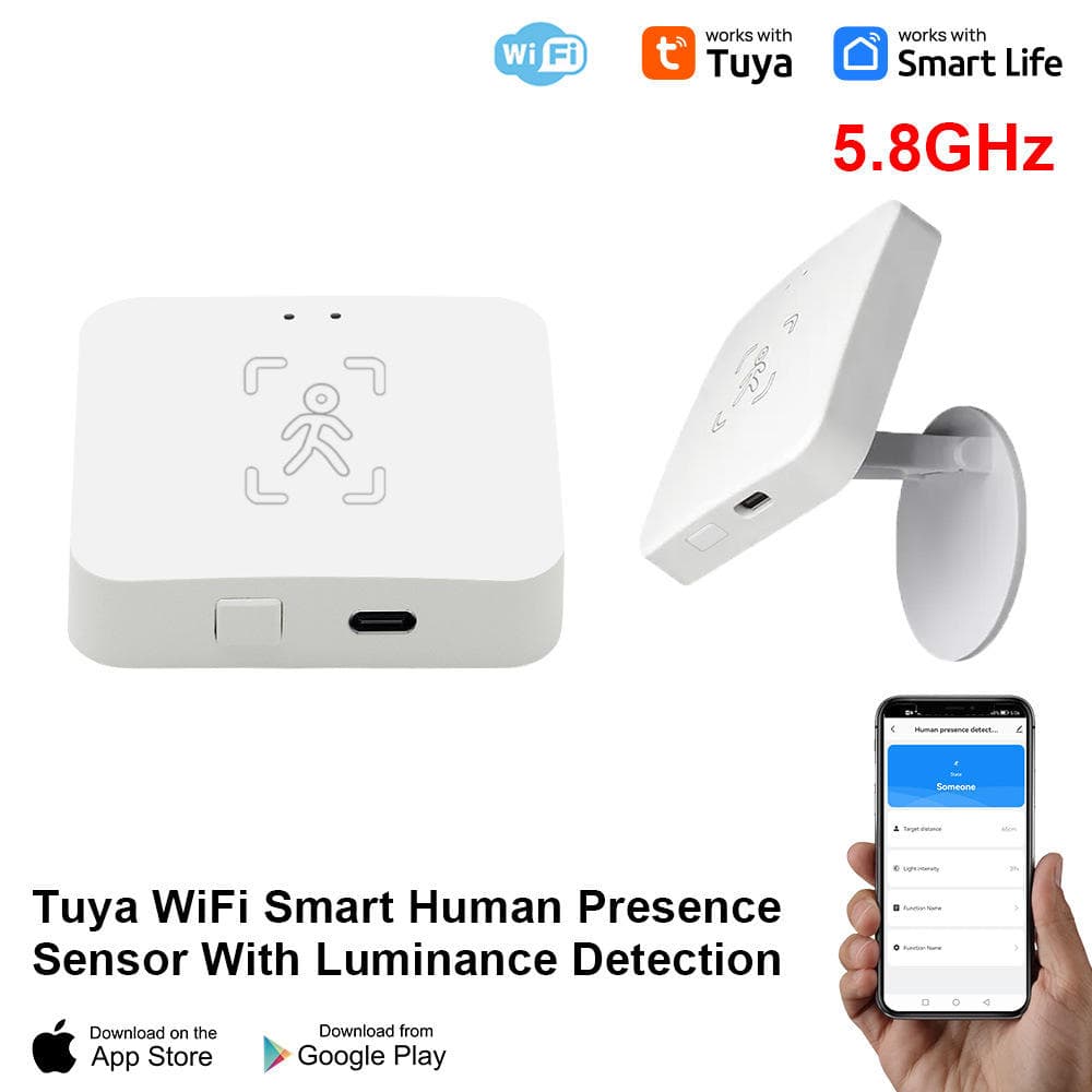 Tuya WiFi Smart Human Presence Sensor with Luminance Detection