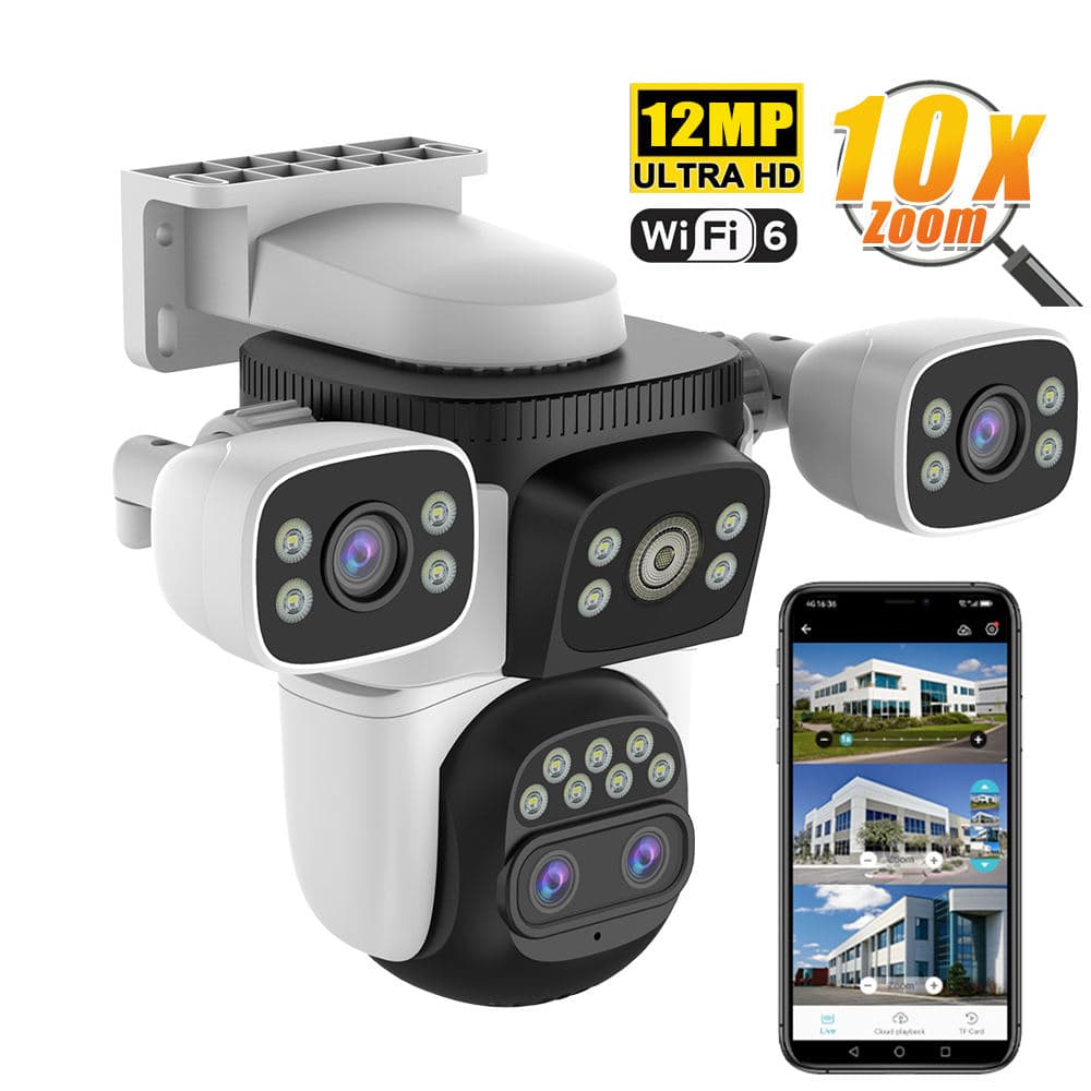12MP Ultra HD 360° WiFi 6 Smart Security Camera